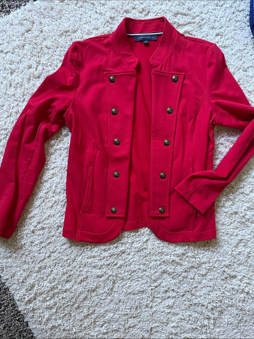 Tommy Hilfiger Red Military-Style Women’s Jacket